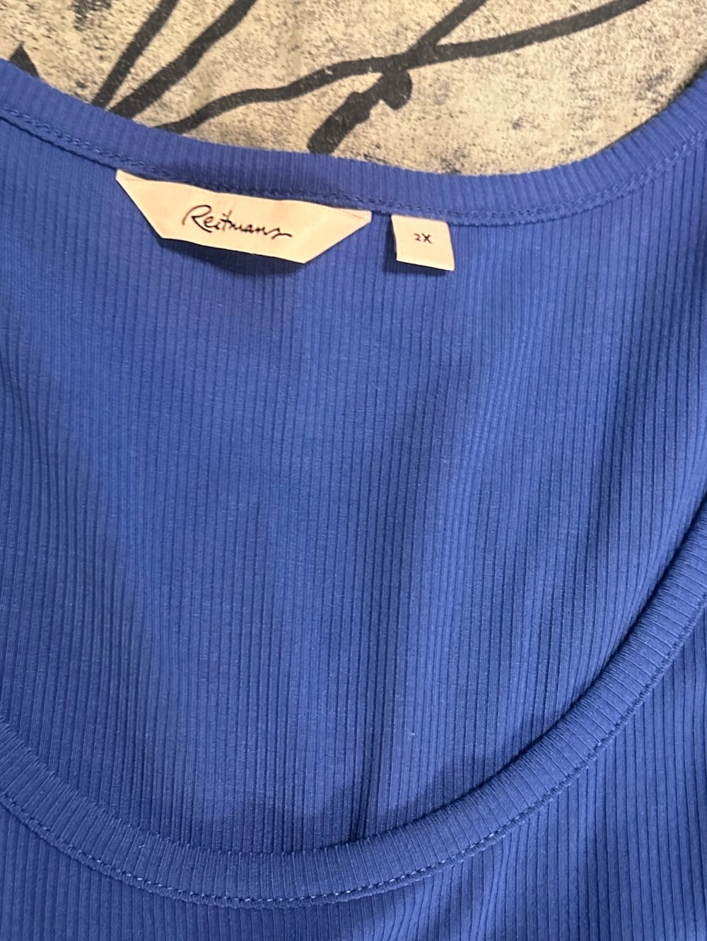 Reitmans 2X Royal Blue Sleeveless Scoop Neck Babydoll Summer Sun Dress - Picture 3 of 10